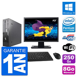 PC Fujitsu E500 DT Ecran 19" Intel G630 RAM 8Go Disque 250Go Windows 10 Wifi - Occasion