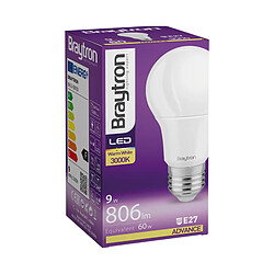 BRAYTRON Ampoule LED A60 9W (Eq. 60W) E27 3000K