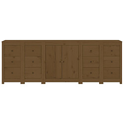 Acheter vidaXL Buffet Marron miel 230x35x80 cm Bois massif de pin