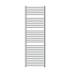 LuxeBath Radiateur Sèche-Serviettes Sahara - 600 x 1800 mm - Chrome - Droit avec Raccordement Latéral