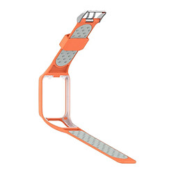 Avis Wewoo Bracelet pour montre connectée TomTom Spark Runner 2/3 Strapmodèle universelsilicone bicolore gris orange