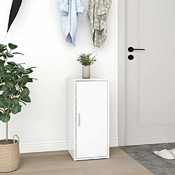 Avis vidaXL Armoire à chaussures Blanc 32x35x70 cm Bois d’ingénierie