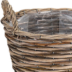 Acheter Cache-pot en osier panier panier avec supports pour plantes fleurs 33x31 cm