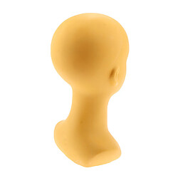 Modèle de tête de mannequin de maquillage de tête de mannequin d'affichage de perruque de PVC pour le chapeau de chapeau en verre jaune pas cher