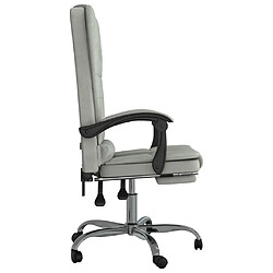 Acheter Maison Chic Fauteuil de massage inclinable de bureau,Fauteuil luxe de relaxation Gris clair Velours -MN48173