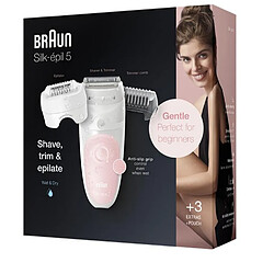 Epilateur rechargeable wet & dry + accessoires - ses5620 - BRAUN