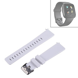 Wewoo Bracelet pour montre connectée Fitbit Versa Simple Mode De En Silicone Blanc 