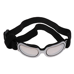 lunettes anti-vent ajustables chien protection des yeux uv lunettes de soleil argent Lunettes de soleil de chiot de chien de compagnie