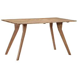 Maison Chic Table de salle à manger,Table à dîner 140x80x76 cm Bois d'acacia massif -GKD99780