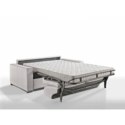 Inside 75 Canapé EXPRESS PREMIUM 120 cm sommier lattes RENATONISI matelas BULTEX velours gris silver