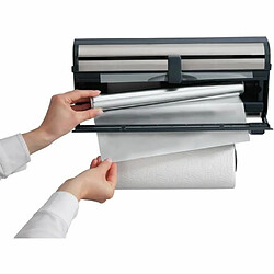 LEIFHEIT Distributeur Essuie-tout Papier aluminium Film Parat Royal 25793 - Dévidoir mural pratique - 3 rouleau