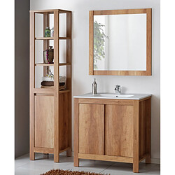 Ac-Deco Ensemble meubles de salle de bain complet - Bois - 80 cm - Classic Oak 