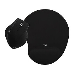 T'Nb Pack souris ergonomique sans fil + tapis souris ergo design noir Pack souris ergonomique sans fil + tapis souris ergo design noir - Noir - T'NB