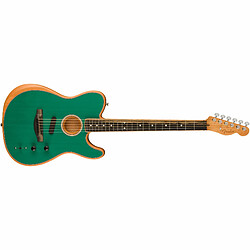 Avis Limited Edition American Acoustasonic Telecaster CHB EB Aqua Teal + Housse Fender