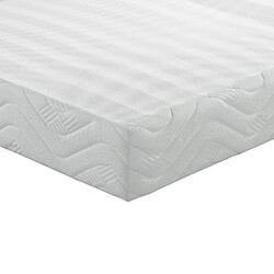 Ebac Matelas + sommier tapissier 120x190 Ressorts - Rubis - Soutien très ferme - Blanc pas cher