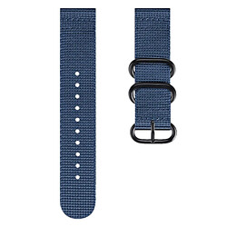 Avis Wewoo Bracelet pour montre connectée Samsung Galaxy Watch Active à trois anneaux en nylon 22mm / S3 Mazarine