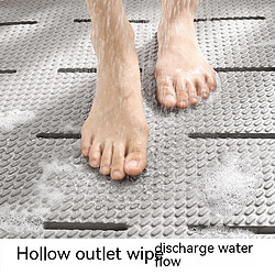 Avis LUUCOZK Tapis de bain antidérapants absorbants à séchage rapide pour salle de bain - Bleu-85 x 60 cm