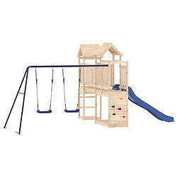 Maison Chic Aire de jeux d'extérieur | Maisonnette de jeu | Maison pour enfants bois de pin massif -GKD84253