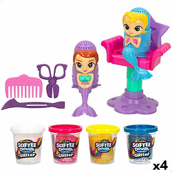 Pâte à modeler en argile Cra-Z-Art Softee Dough Poil sirenas (4 Unités) 