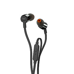 Ecouteurs JBL T210 BLACK avec contrôle par boutons, microphone, kit mains libres 