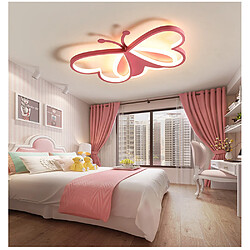 Universal Plafonnier 50cm 36W Nordic chambre d'enfant lampe de chambre à LED plafonnier infini lumière rose dessin animé papillon chambre à coucher lumière AC85-265V plafonnier pas cher