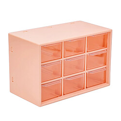 Organisateur à 9 Tiroirs Maquillage Sous-vêtements Ménagers Divers Diviseur De Rangement Rose