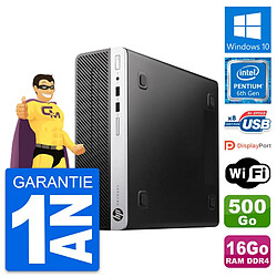 PC HP ProDesk 400 G4 SFF Intel G4400 RAM 16Go Disque Dur 500Go Windows 10 Wifi · Occasion 