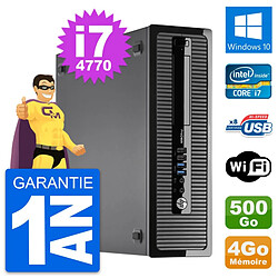 PC HP ProDesk 400 G1 SFF Intel i7-4770 RAM 4Go Disque Dur 500Go Windows 10 Wifi · Occasion 