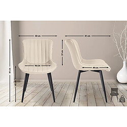 Non Lot de 2 chaises Largo simili cuir