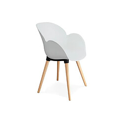 Kokoon Design Fauteuil design SITWEL WHITE 59x59,5x84,5 cm