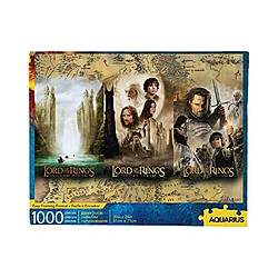 AQUARIUS Lord of the Rings Triptych Puzzle (1000 Piece Jigsaw Puzzle) - Sans reflets - Ajustement prAcis - Marchandises et objets de collection LOTR sous licence officielle - 20 x 28 pouces 