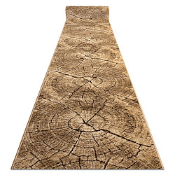 RUGSX Tapis de couloir KARMEL Tronko Arbre Bois noix 70 cm 70x740 cm