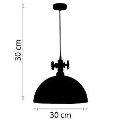 Acheter Sampa Suspension d'intérieur design Robin 130cm réglable métal noir et rouge LED