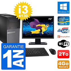 PC Tour Dell OptiPlex 3020 Ecran 19" i3-4130 RAM 4Go Disque 2To Windows 10 Wifi · Occasion 