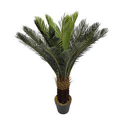 Mobili Rebecca Plante artificielle Cycas Rebecca Mobili Siyar 90x35x35 Polyéthylène Vert Marron