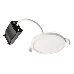 Plafonnier encastré 10cm spot LED 7W panneau lumineux moderne plafond intérieur entrée couloir bureau magasin 230V LUMIÈRE 2700K