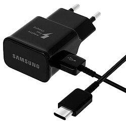 Chargeur secteur 1.67A + Câble USB type C original Samsung - Fast Charging Blanc