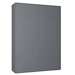 Inside 75 Armoire lit escamotable SMART-V2 gris graphite mat couchage 160*200 cm.