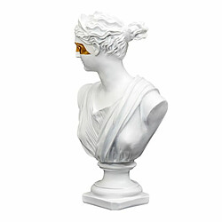 Avis Paris Prix Statuette Déco Buste avec Masque 31cm Blanc