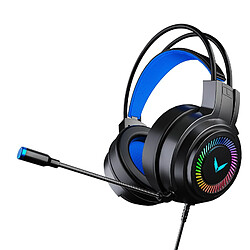 GUPBOO Casque de jeu G60 avec micro et couleur Light Coy Casque stéréo surround filaire avec micro USB pour ordinateur portable pas cher