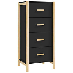 Maison Chic Buffet,Meuble de Rangement,commode pour salon,Cuisine Noir 42x38x90 cm Bois d'ingénierie -MN74870