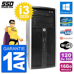 PC Tour HP Compaq Pro 6300 CMT Intel i3-3220 RAM 16Go SSD 120Go Windows 10 Wifi · Occasion 