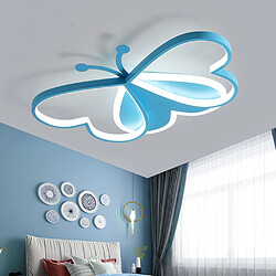 Avis Universal Plafonnier 50cm 36W Nordic chambre d'enfant lampe de chambre plafonnier LED lumière continue dimmer bleu dessin animé papillon lampe de chambre AC85-265V plafonnier