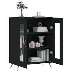 Avis vidaXL Buffet noir 69,5x34x90 cm bois d'ingénierie