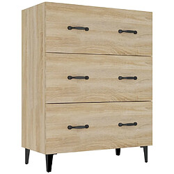 Maison Chic Buffet,Meuble de Rangement,commode pour salon,Cuisine chêne sonoma 69,5x34x90 cm bois d'ingénierie -MN28040