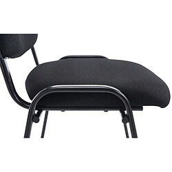 Non Chaise visiteur Ken XL tissu pas cher