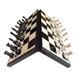 11 pouces Magnétique Voyage Jeu d'échecs avec Pliage Échiquier 32 Chessman pour Débutant, Enfants et Adultes En bois jeu d'échecs agrandir pliage enfants adultes