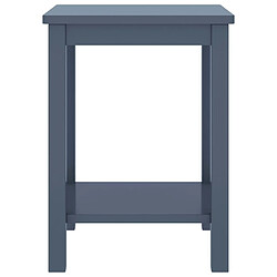 Maison Chic Table de chevet,Table de Nuit,Meuble de Rangement Gris clair 35x30x47 cm Bois de pin massif