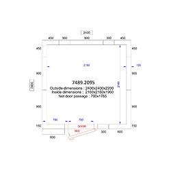 Chambre Froide Positive & Groupe Positif - Hauteur 2200 mm - Combisteel