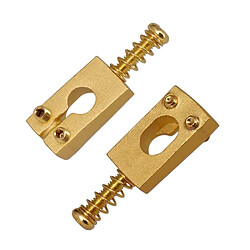 Avis Justgreenbox 6pcs Vintage Brass Guitar Bridge String Selles Guitares Électriques Accessoires, Or